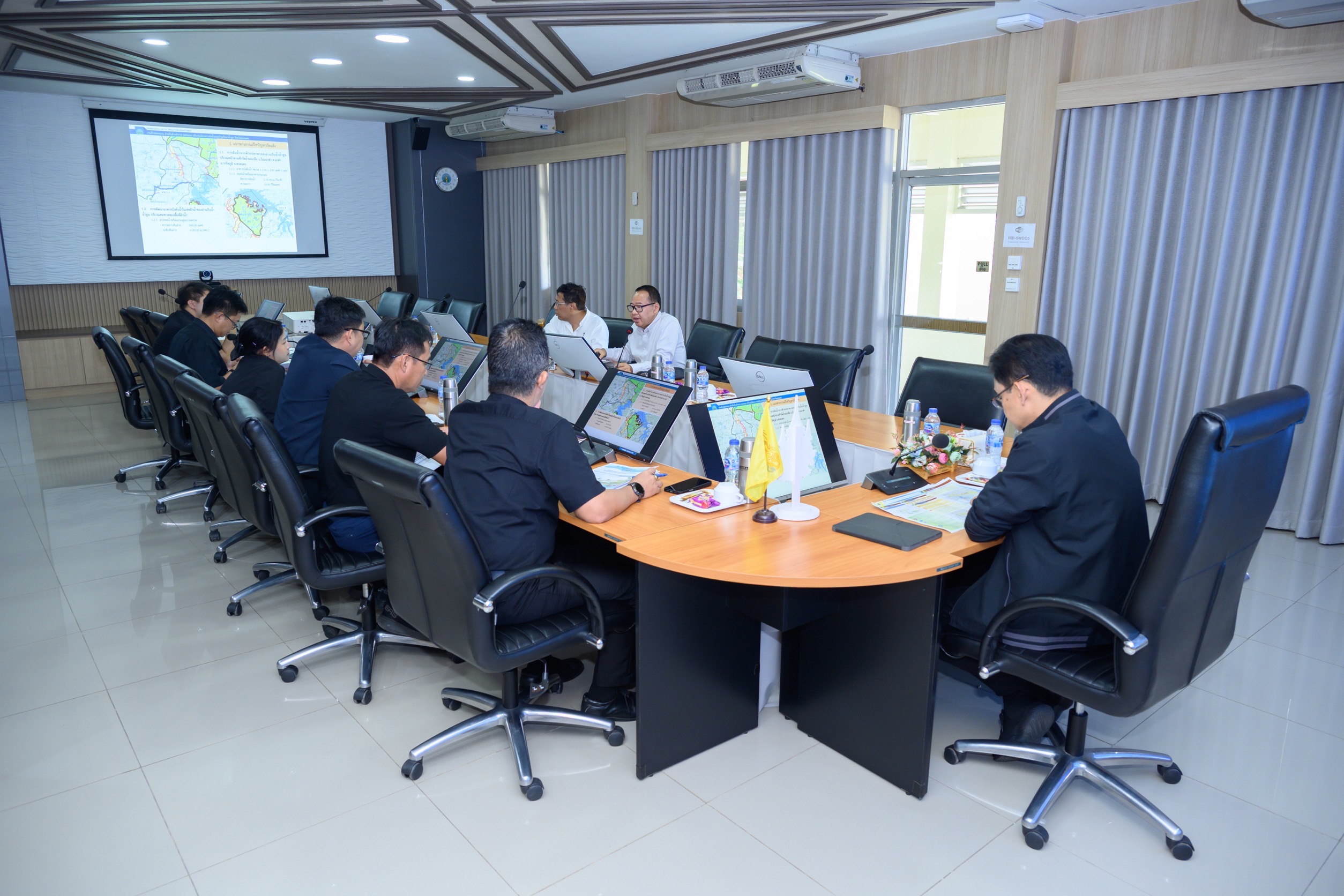 บรรยากาศการประชุมความก้าวหน้าโครงการ